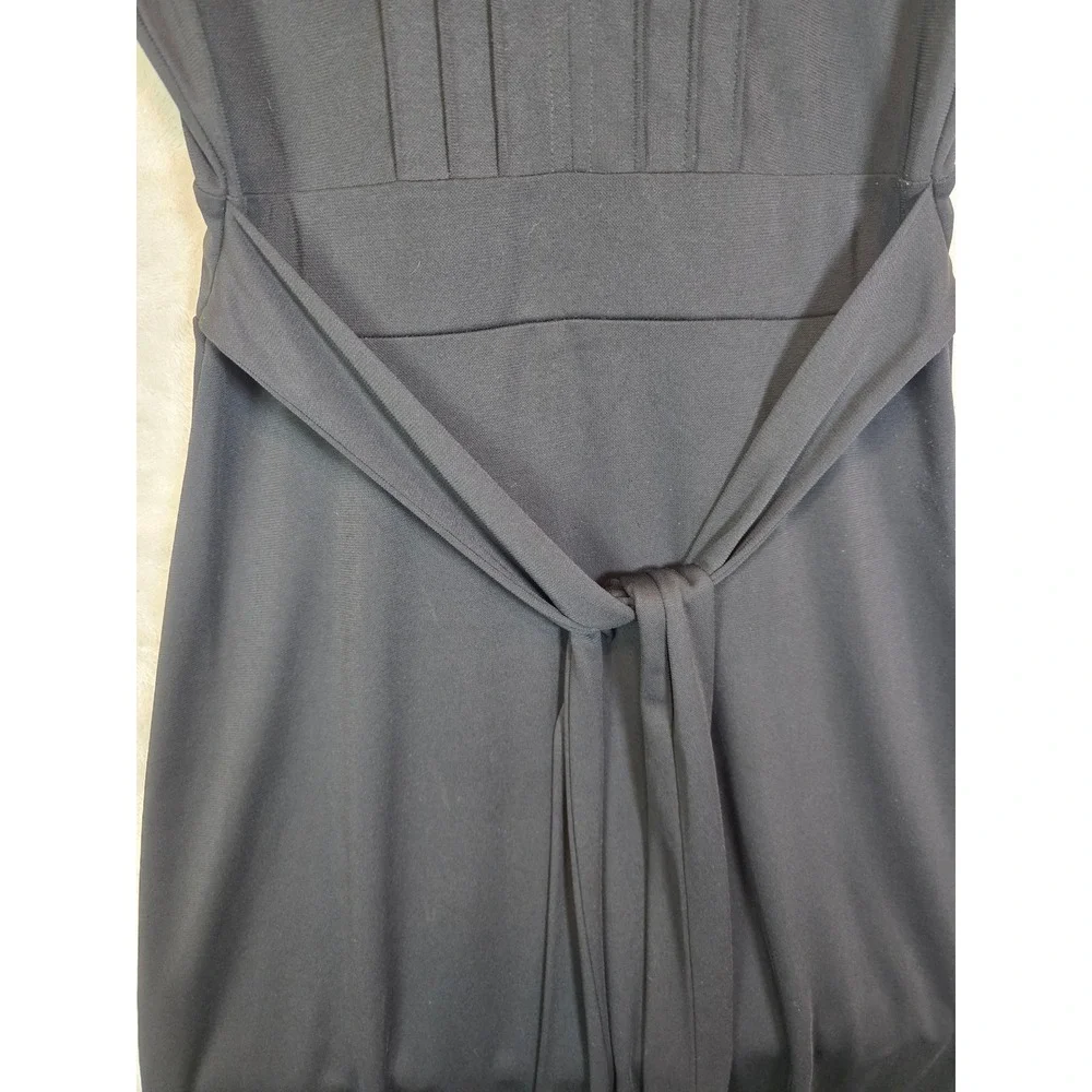 The‎ Limited Black Short Sleeve Pleated Keyhole Fit and Flare Dress XS